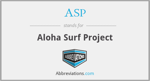 ASP - Aloha Surf Project