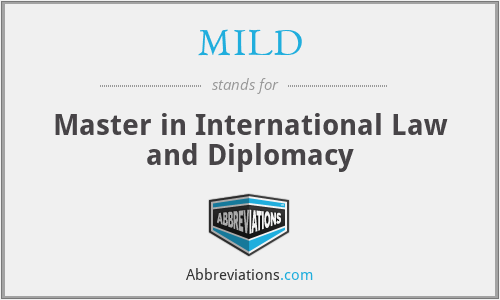 MILD - Master in International Law and Diplomacy