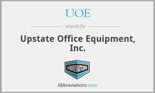 UOE - Upstate Office Equipment, Inc.