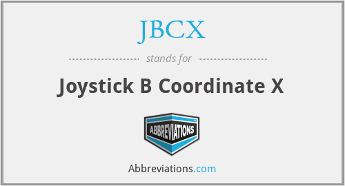 JBCX - Joystick B Coordinate X