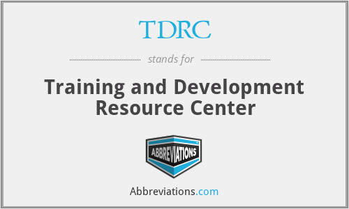 TDRC - Training and Development Resource Center