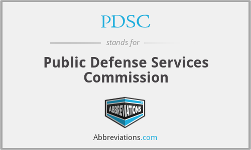 PDSC - Public Defense Services Commission