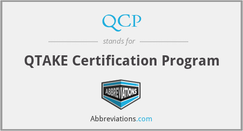 QCP - QTAKE Certification Program