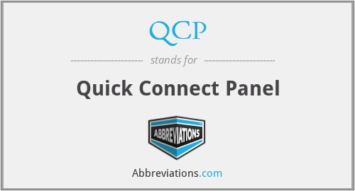 QCP - Quick Connect Panel