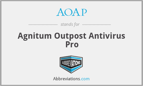 AOAP - Agnitum Outpost Antivirus Pro