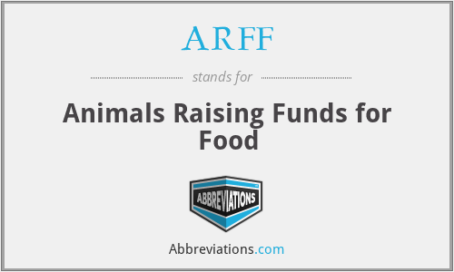 ARFF - Animals Raising Funds for Food