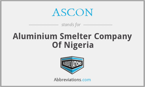 ASCON - Aluminium Smelter Company Of Nigeria