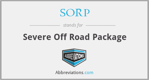 SORP - Severe Off Road Package