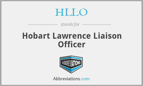 HLLO - Hobart Lawrence Liaison Officer