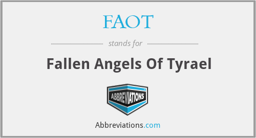 FAOT - Fallen Angels Of Tyrael