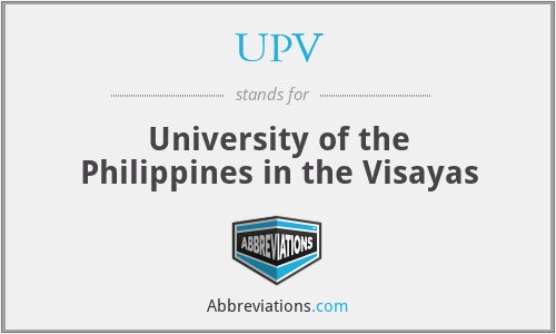 UPV - University of the Philippines in the Visayas