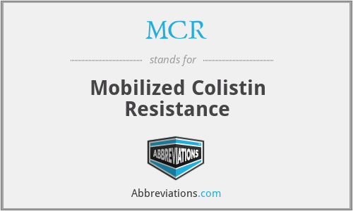 MCR - Mobilized Colistin Resistance