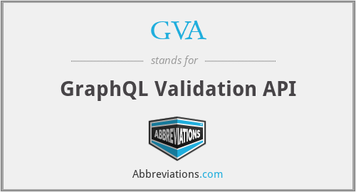 GVA - GraphQL Validation API