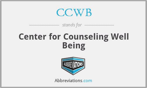 CCWB - Center for Counseling Well Being