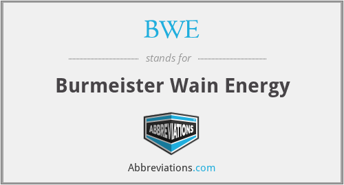 BWE - Burmeister Wain Energy