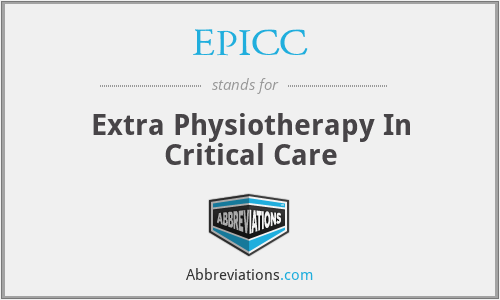 EPICC - Extra Physiotherapy In Critical Care