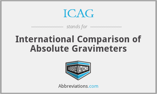 ICAG - International Comparison of Absolute Gravimeters