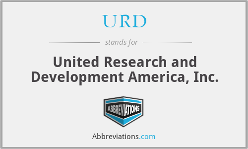 URD - United Research and Development America, Inc.