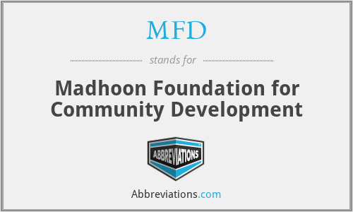 MFD - Madhoon Foundation for Community Development