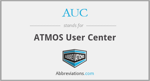 AUC - ATMOS User Center