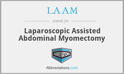 LAAM - Laparoscopic Assisted Abdominal Myomectomy
