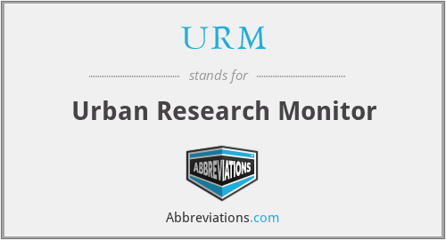 URM - Urban Research Monitor