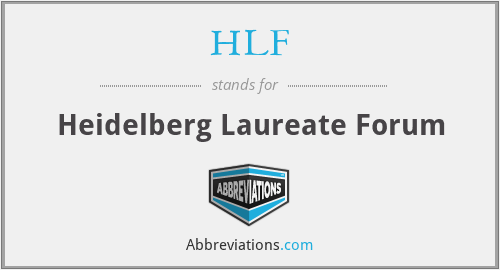 HLF - Heidelberg Laureate Forum