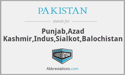 PAKISTAN - Punjab,Azad Kashmir,Indus,Sialkot,Balochistan