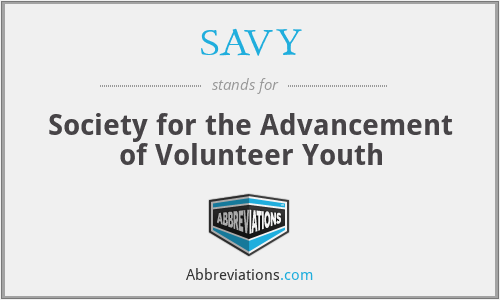 SAVY - Society for the Advancement of Volunteer Youth