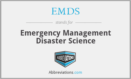 EMDS - Emergency Management Disaster Science