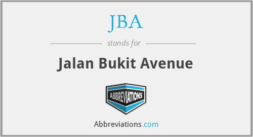 JBA - Jalan Bukit Avenue