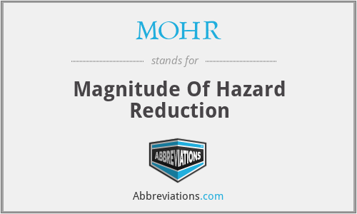 MOHR - Magnitude Of Hazard Reduction