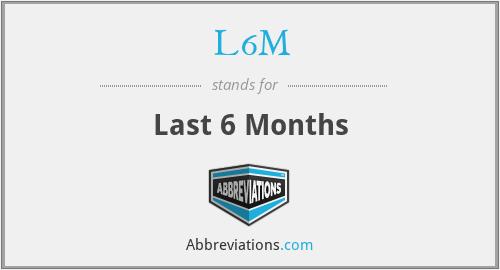 L6M - Last 6 Months