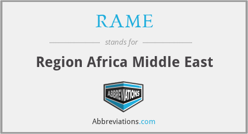RAME - Region Africa Middle East