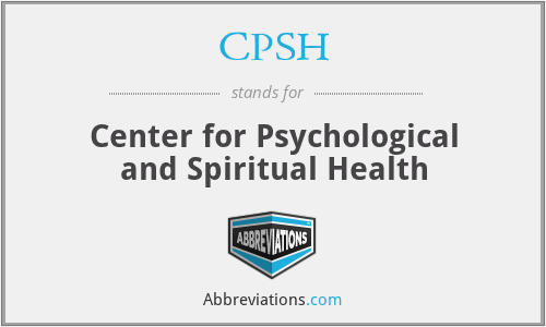 CPSH - Center for Psychological and Spiritual Health