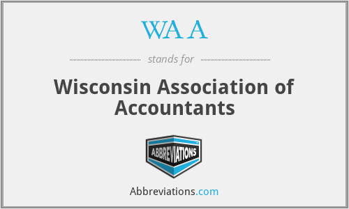 WAA - Wisconsin Association of Accountants