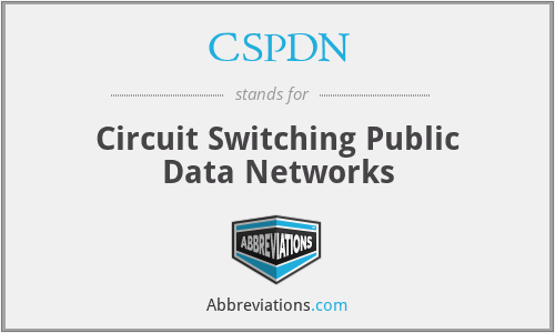 CSPDN - Circuit Switching Public Data Networks