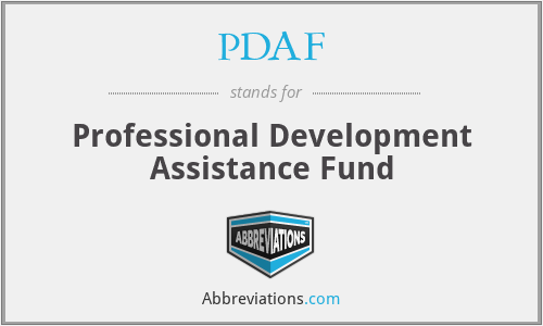 PDAF - Professional Development Assistance Fund