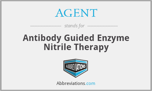 AGENT - Antibody Guided Enzyme Nitrile Therapy