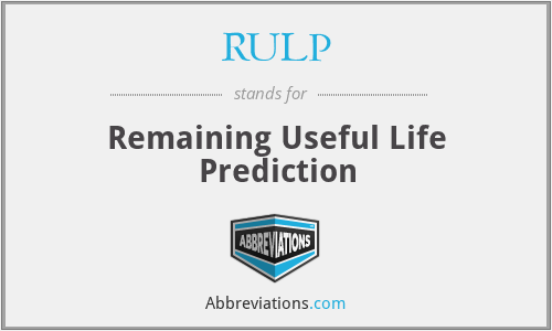 RULP - Remaining Useful Life Prediction