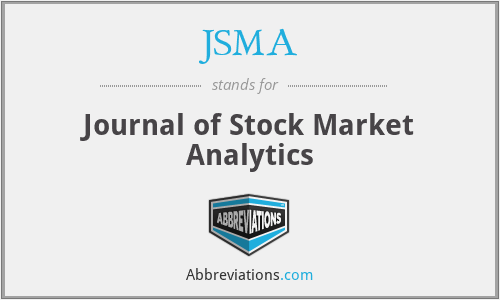 JSMA - Journal of Stock Market Analytics