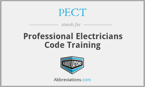 PECT - Professional Electricians Code Training