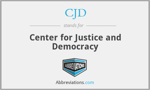 CJD - Center for Justice and Democracy