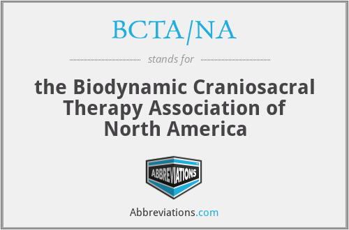 BCTA/NA - the Biodynamic Craniosacral Therapy Association of North America