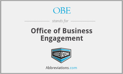 OBE - Office of Business Engagement