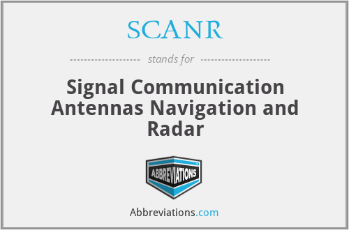 SCANR - Signal Communication Antennas Navigation and Radar