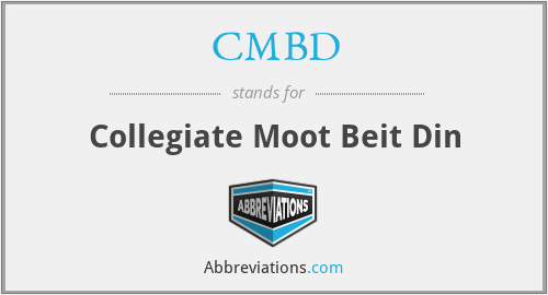 CMBD - Collegiate Moot Beit Din