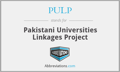 PULP - Pakistani Universities Linkages Project