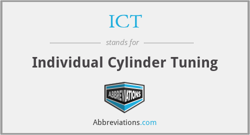 ICT - Individual Cylinder Tuning
