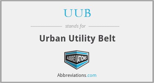 UUB - Urban Utility Belt